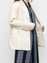 Load image into Gallery viewer, Vintage x Made in Canada x Cream Cotton Blazer (S, M)