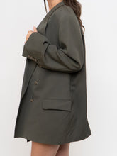 Load image into Gallery viewer, Vintage x Made in USA x NORDSTROM Wool Olive Blazer (S-XL)