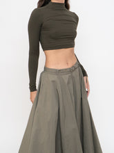 Load image into Gallery viewer, LULULEMON x Butter Soft Olive Green Cropped Mockneck (XS, S)