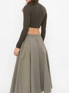 LULULEMON x Butter Soft Olive Green Cropped Mockneck (XS, S)