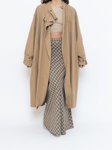 Modern x Beige Oversized Lightweight Jacket (Free Size)