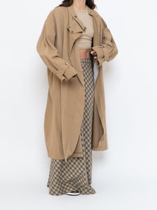 Modern x Beige Oversized Lightweight Jacket (Free Size)