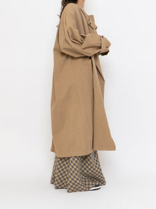 Modern x Beige Oversized Lightweight Jacket (Free Size)