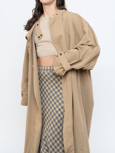 Modern x Beige Oversized Lightweight Jacket (Free Size)