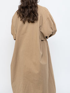 Modern x Beige Oversized Lightweight Jacket (Free Size)