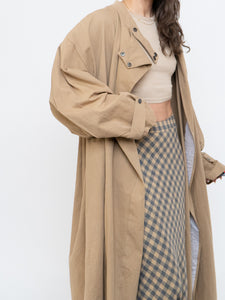 Modern x Beige Oversized Lightweight Jacket (Free Size)