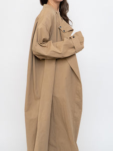 Modern x Beige Oversized Lightweight Jacket (Free Size)