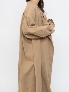 Modern x Beige Oversized Lightweight Jacket (Free Size)