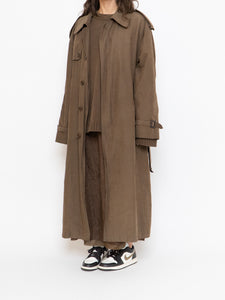 Vintage x Brown Soft Belted Trench (S-XL)