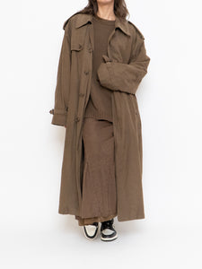 Vintage x Brown Soft Belted Trench (S-XL)