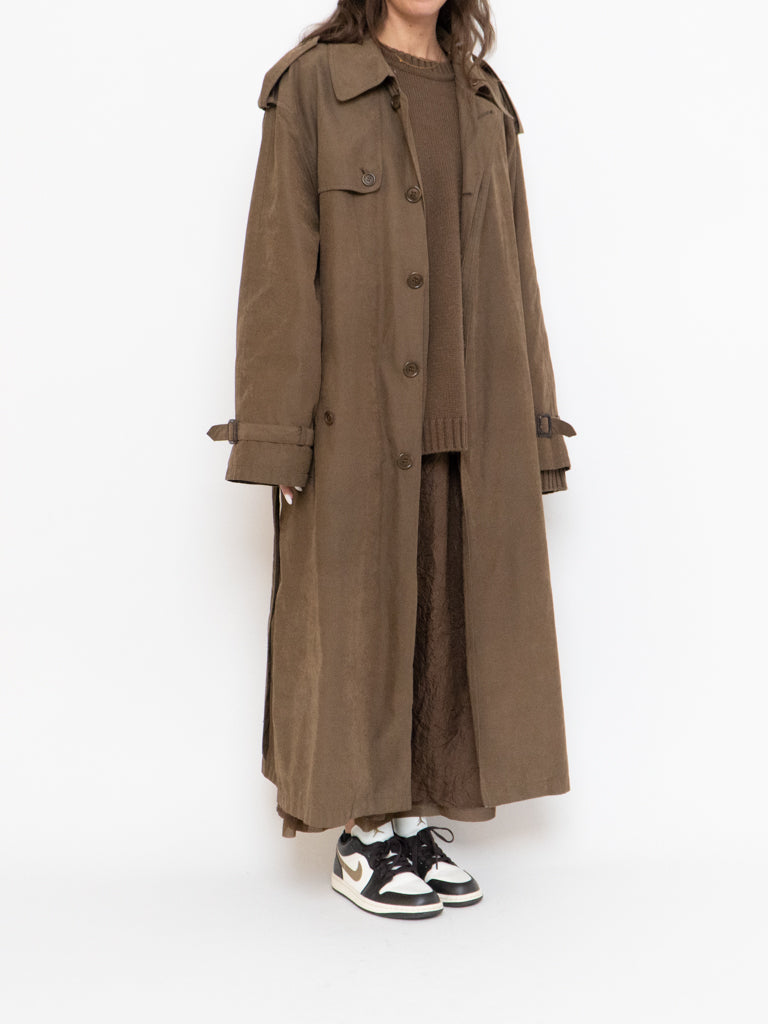 Vintage x Brown Soft Belted Trench (S-XL)