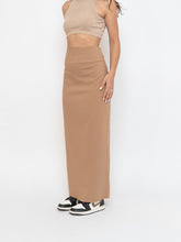 Load image into Gallery viewer, Vintage x Beige Bodycon Maxi Skirt (M, L)