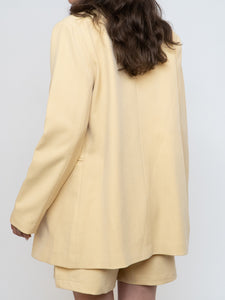 Modern x Deadstock Butter Yellow Blazer, Shorts Set (M)