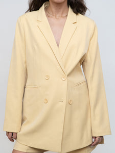 Modern x Deadstock Butter Yellow Blazer, Shorts Set (M)