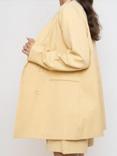 Load image into Gallery viewer, Modern x Deadstock Butter Yellow Blazer, Shorts Set (M)
