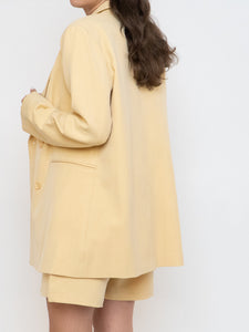 Modern x Deadstock Butter Yellow Blazer, Shorts Set (M)