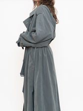 Load image into Gallery viewer, Vintage x Dark Green/Grey Soft Faux-Suede Trench (M-XL)