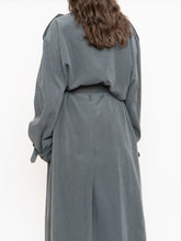 Load image into Gallery viewer, Vintage x Dark Green/Grey Soft Faux-Suede Trench (M-XL)