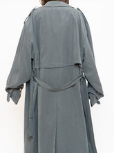 Load image into Gallery viewer, Vintage x Dark Green/Grey Soft Faux-Suede Trench (M-XL)