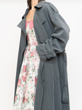 Load image into Gallery viewer, Vintage x Dark Green/Grey Soft Faux-Suede Trench (M-XL)