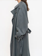 Load image into Gallery viewer, Vintage x Dark Green/Grey Soft Faux-Suede Trench (M-XL)