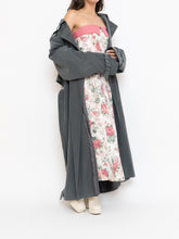 Load image into Gallery viewer, Vintage x Made in Great Britain x Strapless Rose Patterned Dress (XS, S)