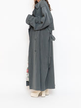 Load image into Gallery viewer, Vintage x Dark Green/Grey Soft Faux-Suede Trench (M-XL)
