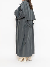 Load image into Gallery viewer, Vintage x Dark Green/Grey Soft Faux-Suede Trench (M-XL)