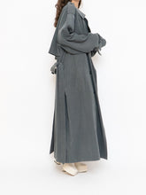 Load image into Gallery viewer, Vintage x Dark Green/Grey Soft Faux-Suede Trench (M-XL)