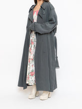 Load image into Gallery viewer, Vintage x Dark Green/Grey Soft Faux-Suede Trench (M-XL)