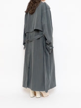 Load image into Gallery viewer, Vintage x Dark Green/Grey Soft Faux-Suede Trench (M-XL)
