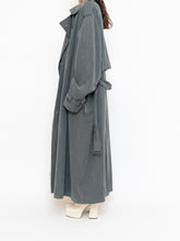 Load image into Gallery viewer, Vintage x Dark Green/Grey Soft Faux-Suede Trench (M-XL)
