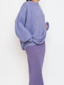 Vintage x Handmade Cozy Lilac Sweater (XS-XXL)