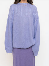 Load image into Gallery viewer, Vintage x Handmade Cozy Lilac Sweater (XS-XXL)