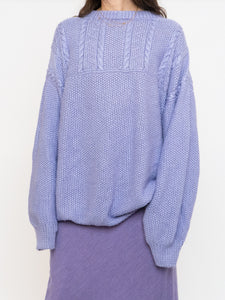 Vintage x Handmade Cozy Lilac Sweater (XS-XXL)