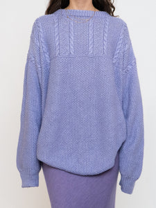 Vintage x Handmade Cozy Lilac Sweater (XS-XXL)