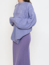 Load image into Gallery viewer, Vintage x Handmade Cozy Lilac Sweater (XS-XXL)