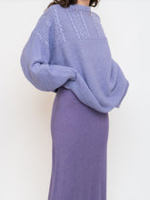 Load image into Gallery viewer, Vintage x Handmade Cozy Lilac Sweater (XS-XXL)