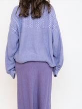 Load image into Gallery viewer, Vintage x Handmade Cozy Lilac Sweater (XS-XXL)