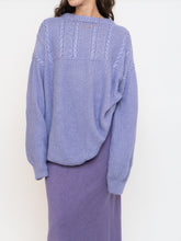Load image into Gallery viewer, Vintage x Handmade Cozy Lilac Sweater (XS-XXL)