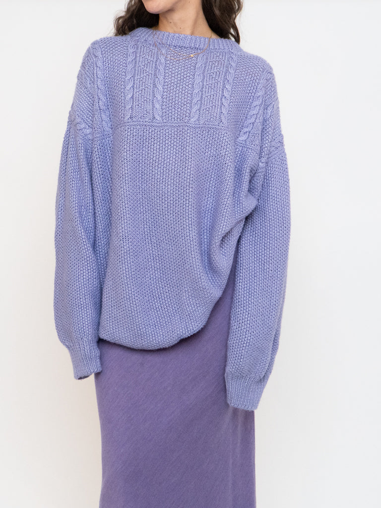 Vintage x Handmade Cozy Lilac Sweater (XS-XXL)