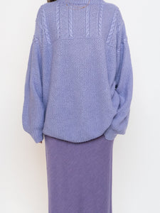 Vintage x Handmade Cozy Lilac Sweater (XS-XXL)