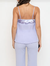 Load image into Gallery viewer, Vintage x Lilac Pleated Sheer Tank (S, M)