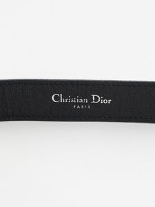 CHRISTIAN DIOR x 'CD' Emblem Leather Strap Belt (M, L)