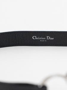 CHRISTIAN DIOR x 'CD' Emblem Leather Strap Belt (M, L)