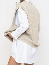 Load image into Gallery viewer, Vintage x Made in USA x EDDIE BAUER Oatmeal Cotton Knit Vest (S-L)