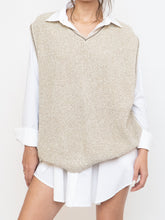 Load image into Gallery viewer, Vintage x Made in USA x EDDIE BAUER Oatmeal Cotton Knit Vest (S-L)