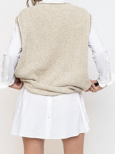 Load image into Gallery viewer, Vintage x Made in USA x EDDIE BAUER Oatmeal Cotton Knit Vest (S-L)