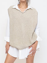 Load image into Gallery viewer, Vintage x Made in USA x EDDIE BAUER Oatmeal Cotton Knit Vest (S-L)