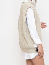 Load image into Gallery viewer, Vintage x Made in USA x EDDIE BAUER Oatmeal Cotton Knit Vest (S-L)